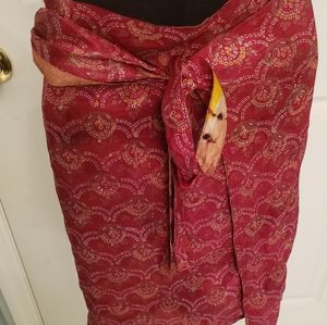 Tye Dyed Reversable Wrap Skirt